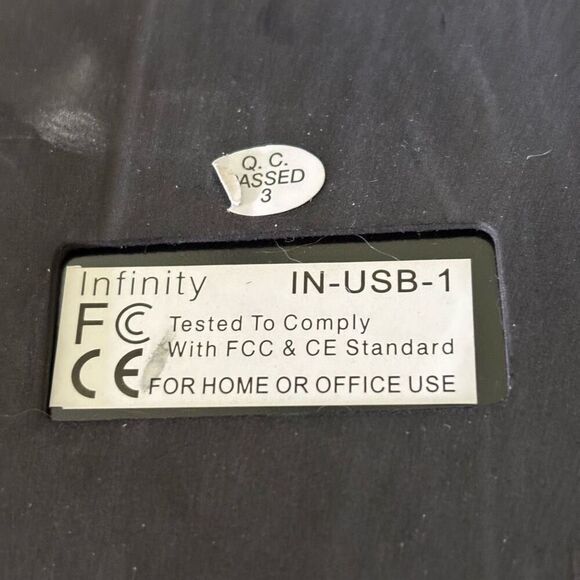 Infinity Transmission Dictation USB Foot Pedal IN-ISB-1 *Not Tested* - Picture 5 of 5